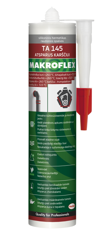 MAKROFLEX TA145 Высокотемпературный, Красный, 300 мл