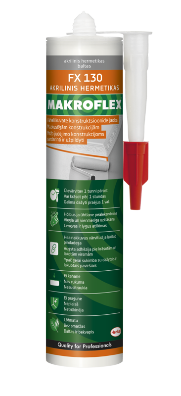 MAKROFLEX FX130 Акриловый Белый, 280 мл, картридж
